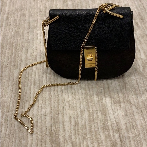 chloe bag gold chain